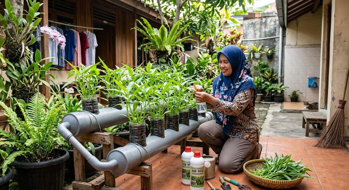 9 Cara Menanam Kangkung Hidroponik Tanpa Listrik, Praktis Dilakukan di Rumah