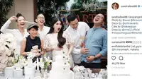 Cantiknya Sandra Dewi Saat Rayakan Baby Shower