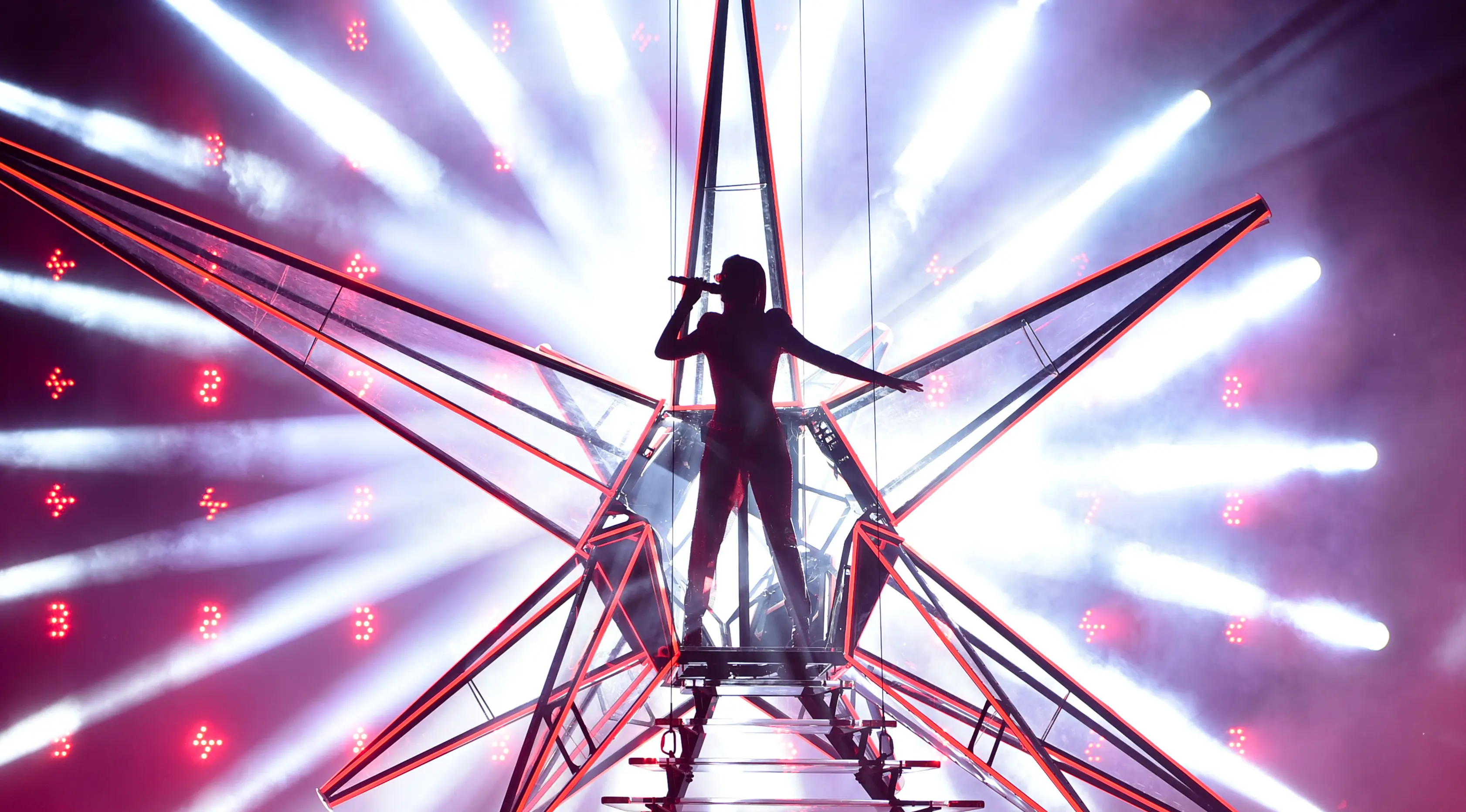 Penyanyi Katy Perry tampil di Madison Square Garden dalam tur 