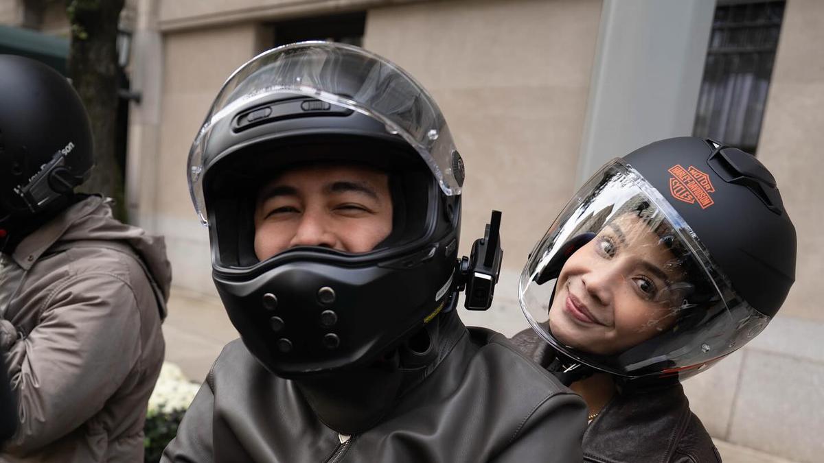 Gaya Serasi Nagita Slavina dan Raffi Ahmad Jadi Biker Couple Rayakan Wedding Anniversary ke-11 dengan Jaket Kulit
