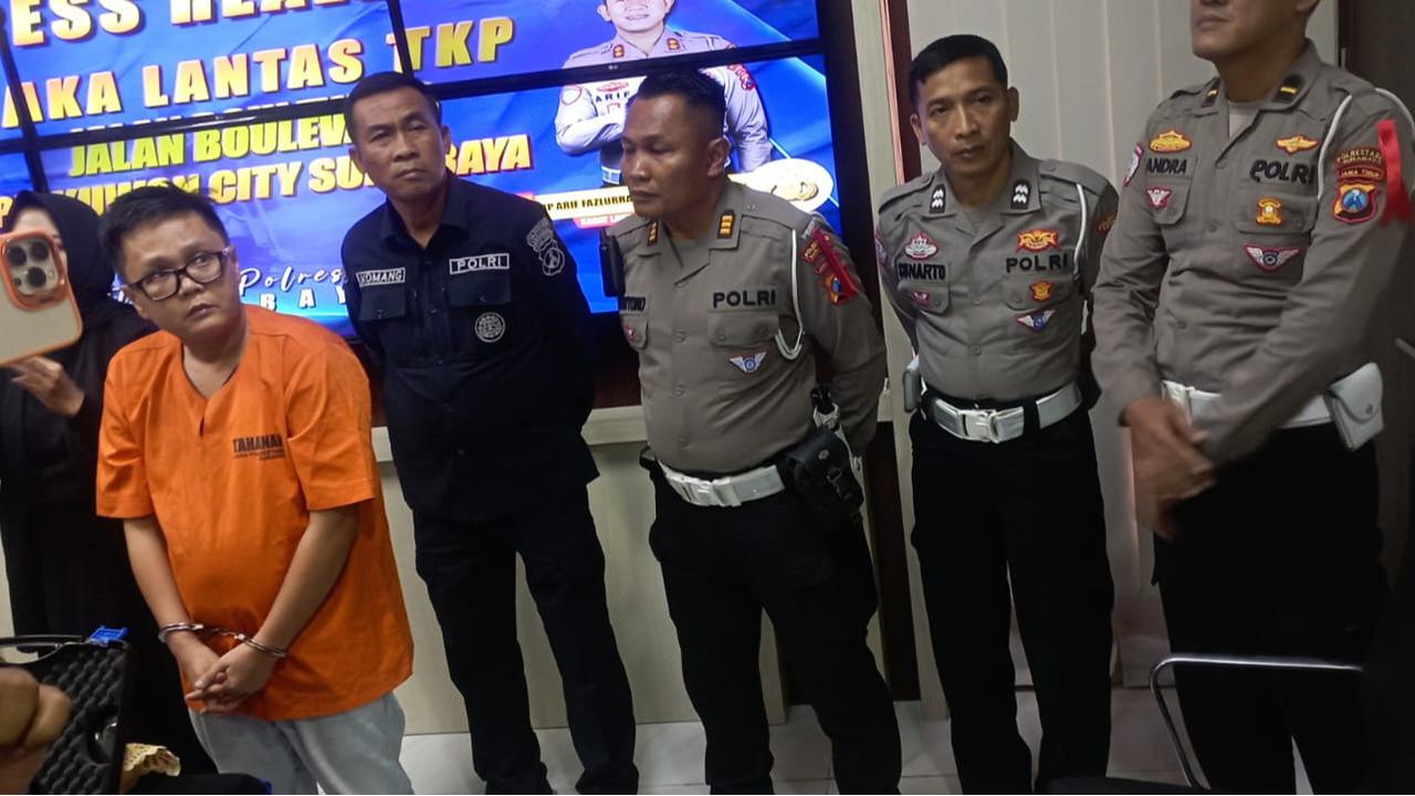 Jadi Tersangka, Ini Tampang Sopir Mercy Maut yang Tenggak Bir 2 Botol lalu Tabrak Pesepeda Hingga Tewas