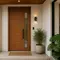7 Model Pintu Utama dengan Kaca Vertikal, Pilihan Elegan untuk Fasad Rumah