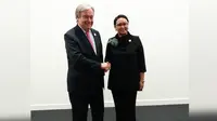 Menlu Retno Marsudi bertemu Sekjen PBB  (foto: dokumentasi Kemlu)