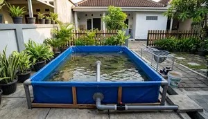 6 Ide Kolam Lele dengan Sistem Pembuangan Air, Bikin Perawatan Lebih Mudah