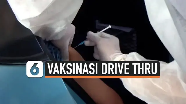 VIDEO: Ribuan Sopir Taksi Ikuti Vaksinasi Covid-19 Drive Thru