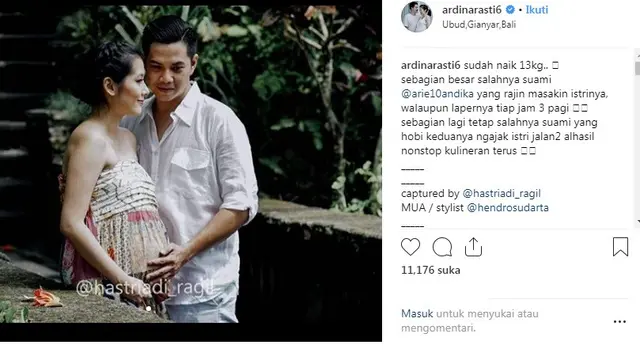 Ardina Rasti dan Arie Dwi Andhika