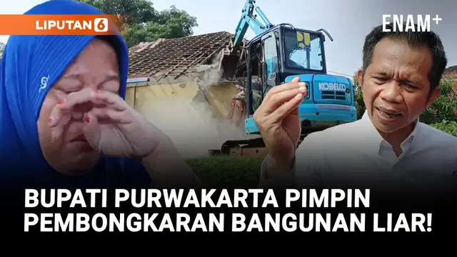 VIDEO: Sambil Menangis, Warga Protes Pembongkaran Bangunan Liar