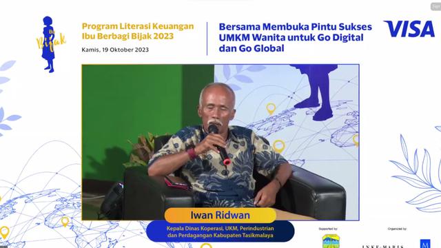 Potret bapak Iwan Ridwan, Kepala Dinas Koperasi, UKM, Perindustrian dan Perdagangan Kabupaten Tasikmalaya