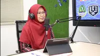 Kepala Bidang Pengadaan, Pemberhentian, dan Informasi Kepegawaian Badan Kepegawaian Daerah (BKD) Jabar Hermin Wijaya saat di ASN Jabar Ikut Bicara Podcast Episode 8.