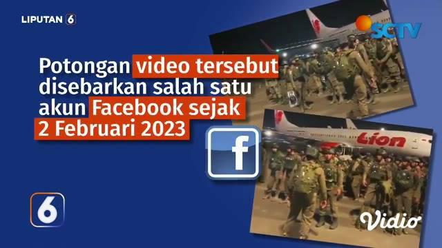 Belum lama beredar di media sosial, potongan video yang diklaim kedatangan tentara Cina di Indonesia menggunakan maskapai Lion Air, benarkah ? Simak penelusurannya oleh tim Cek Fakta Liputan 6.