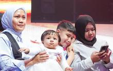Momen Sweet Rafathar, Rayyanza dan Baby Lily Temani Raffi Ahmad Syuting