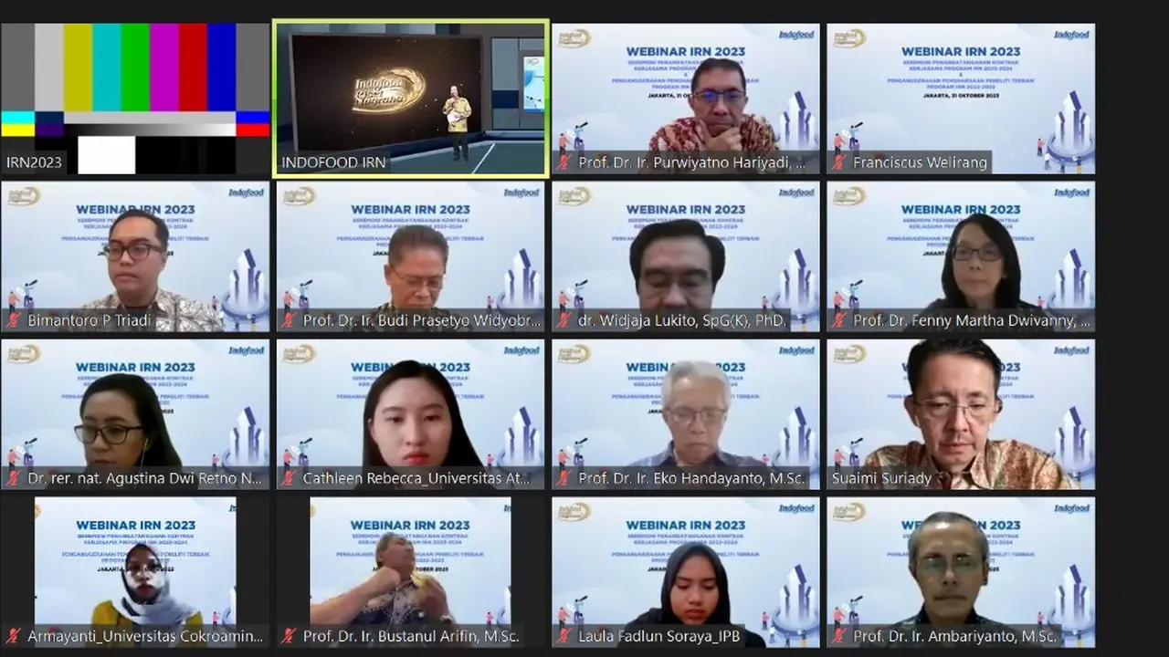 Indofood kembali menyelanggarakan Program Indofood Riset Nugraha (IRN) tahun 2023/2024