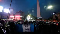 Demonstrasi Lionel Messi di Buenos Aires (REUTERS/Marcos Brindicci)