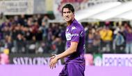 Dusan Vlahovic - Bomber 21 tahun itu menjadi bintang kemenangan  Fiorentina atas Spezia pada pertandingan pekan ke-11 Serie A. Tiga gol kemenangan I Gigliati diborong oleh ujung tombak asal Serbia tersebut. (AFP/Andreas Solaro)