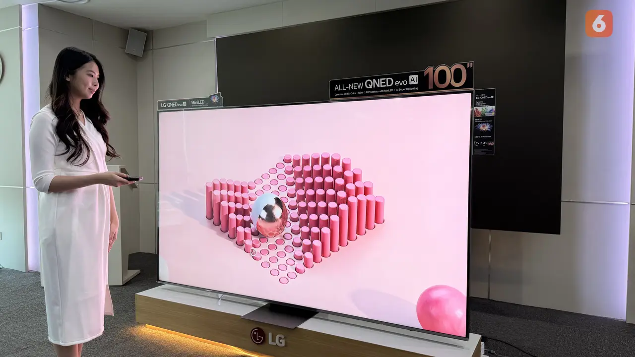 TV LG QNED evo AI QNED86. Liputan6.com/Iskandar