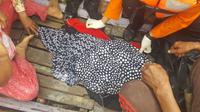 Jasad seorang wanita 66 tahun, warga Kabupaten Tebo ditemukan tak utuh usai diserang buaya di sungai Batanghari. (Foto: Dok Polres Tebo/B Santoso)