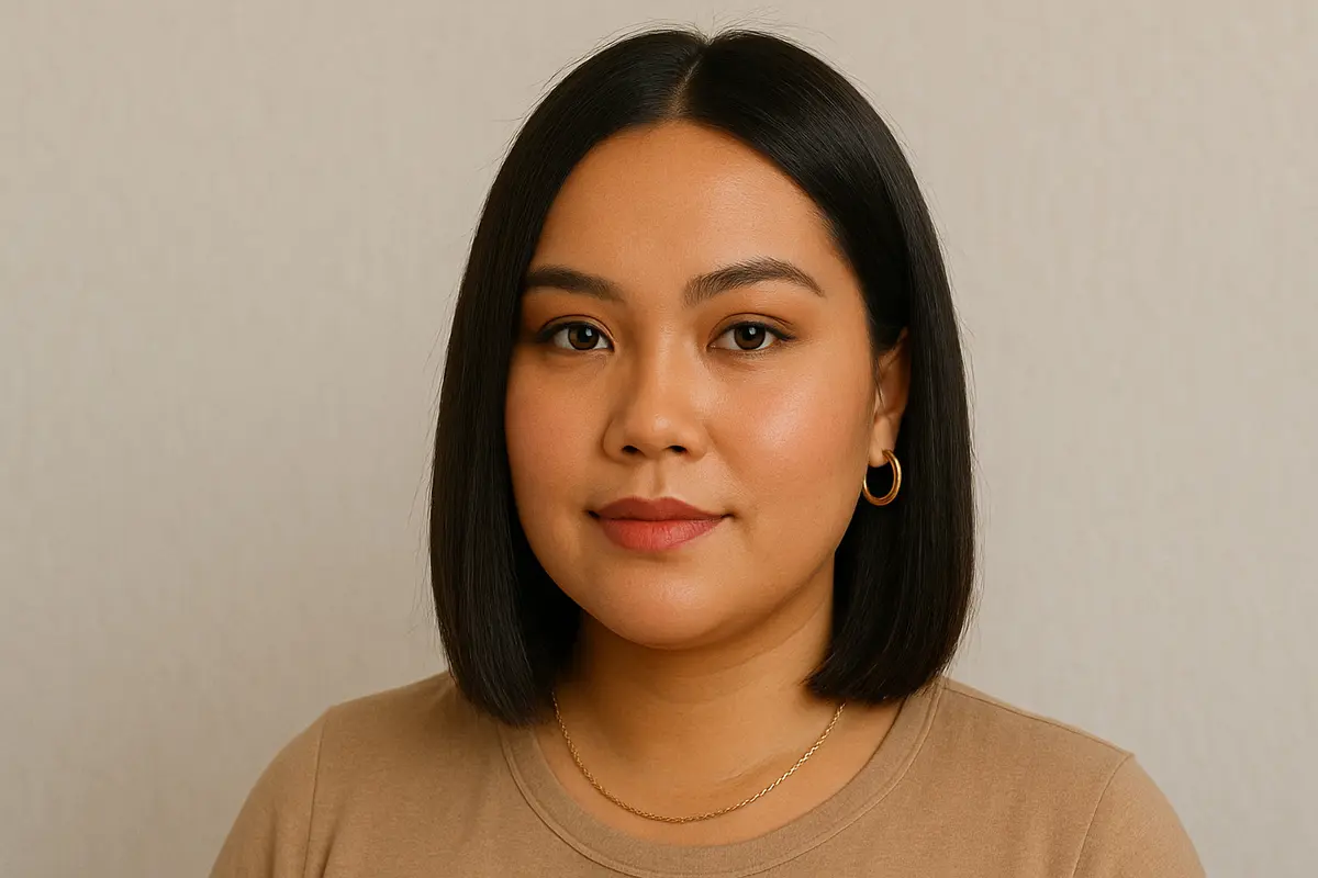 Model Rambut Wanita Korea untuk Wajah Bulat tanpa Poni (Foto: ChatGPT)