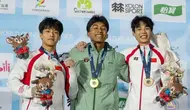 Emas Perdana Antasyafi Robby pada World Climbing Series Guiyang 2026, Rekor Pribadi 4,65 Detik