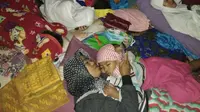Warga mengungsi setelah gempa mengguncang Lombok. (Biro Pers Kemensos)