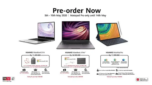 Tiga produk baru Huawei