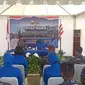 Pangkoarmada II TNI AL, Laksamana Muda TNI Iwan Isnurwanto saat di Lanal Mamuju (Foto: Liputan6.com/Abdul Rajab Umar)