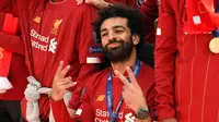Real Madrid dan Bayern Munchen sama-sama mengungkapkan ketertarikannya untuk merekrut bintang Liverpool, Mohammed Salah. (AFP/Oli Scarff)