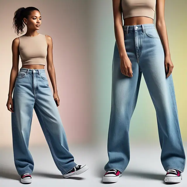 Wide-Leg Jeans