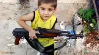 Warga Banyuasin Takuti Tetangga dengan Senjata AK-47