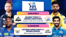Daftar Pertandingan Indian Premier League 2023 Babak Playoff di Vidio, 23 & 24 Mei 2023. (Sumber : dok. vidio.com)