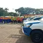 Apel siaga PLN Unit Induk Distribusi (UID) Banten,  di Alun-alun Barat Kota Serang, Banten, Jumat (20/12/2019). (Yandhi/Liputan6.com)