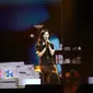 Penampilan Kim Ji Won di acara fanmeeting di Jakarta, Sabtu (31/8/2024). [Foto: Adrian Putra/Fimela]