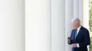 Presiden AS Joe Biden menyampaikan pidato terkait hasil pemilihan presiden. (SAUL LOEB/AFP)