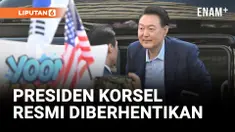 YOON SUK YEOL TINGGALKAN KEDIAMAN KEPRESIDENAN DI SEOUL SETELAH DILENGSERKAN DARI JABATANNYA
