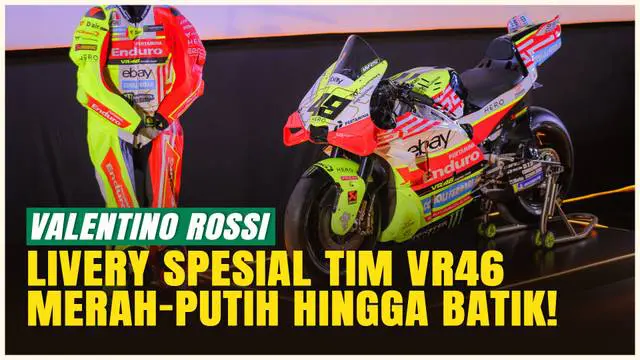 Pertamina Enduro VR46 Racing Team resmi memperkenalkan livery spesial untuk balapan MotoGP Mandalika 2025 yang menampilkan perpaduan corak batik dan warna merah putih kebanggaan Indonesia. Valentino Rossi hadir langsung bersama duo pembalap Franco Mo...