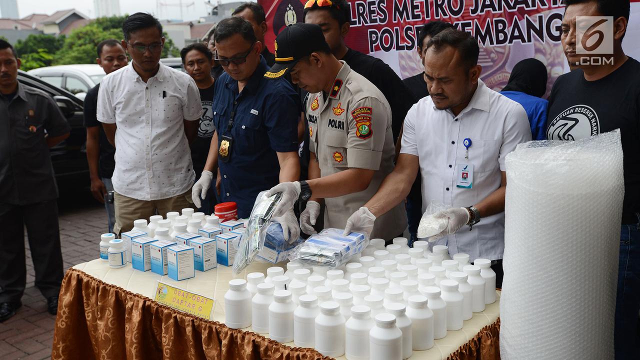 Polisi Bongkar Gudang Narkoba di Apartemen Puri Park View Kembangan