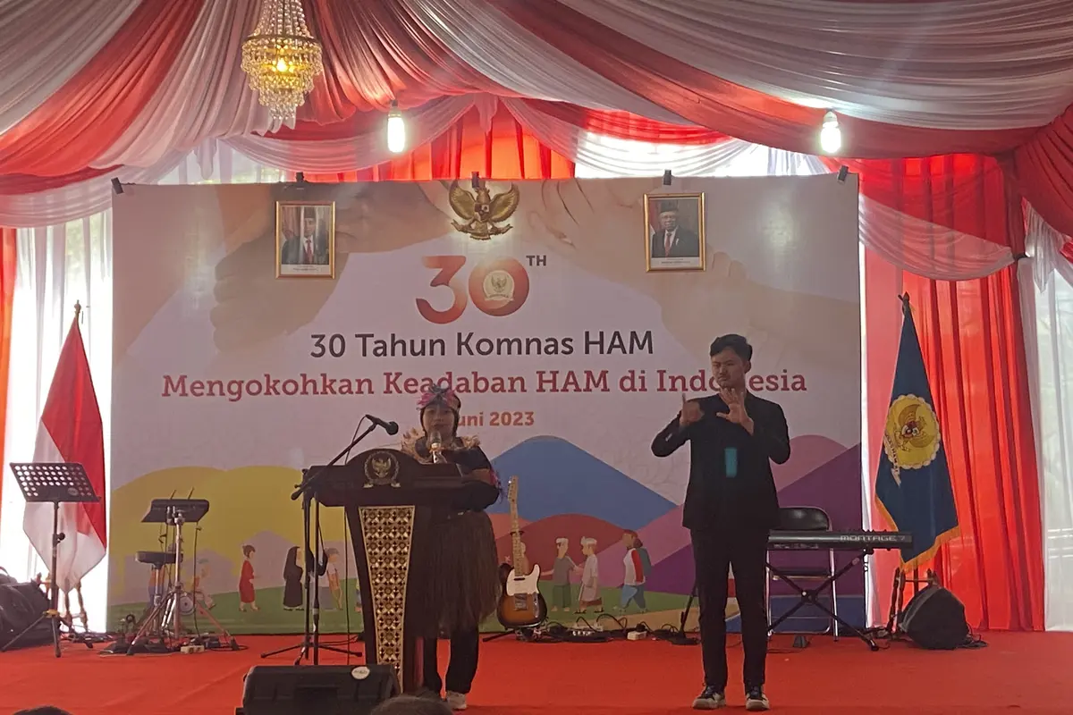 Peringatan Hari Lahir (Harlah) Komisi Nasional Hak Asasi Manusia (Komnas HAM) yang ke-30.