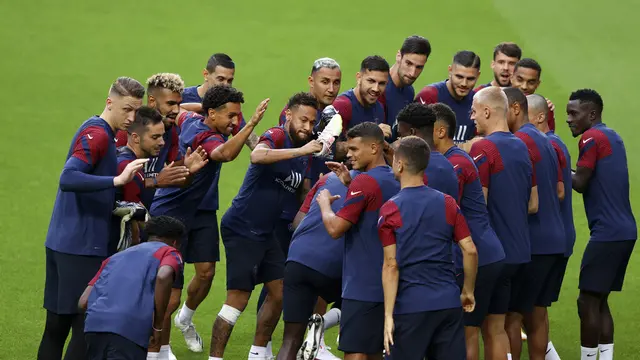 Intip Latihan PSG Jelang Lawan Atalanta