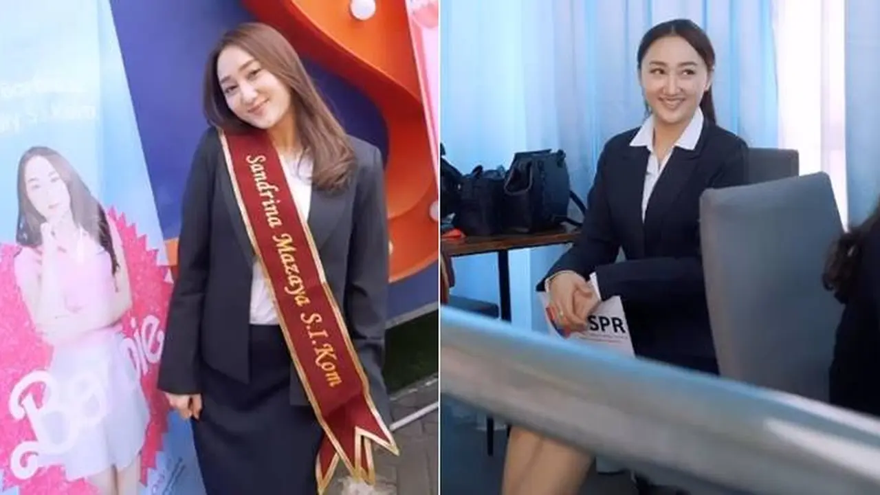 7 Potret Sidang Skripsi Sandrina IMB, Penampilannya Tuai Banyak Sorotan