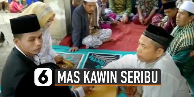 VIDEO: Viral Pernikahan Dengan Mas Kawin Seribu Rupiah