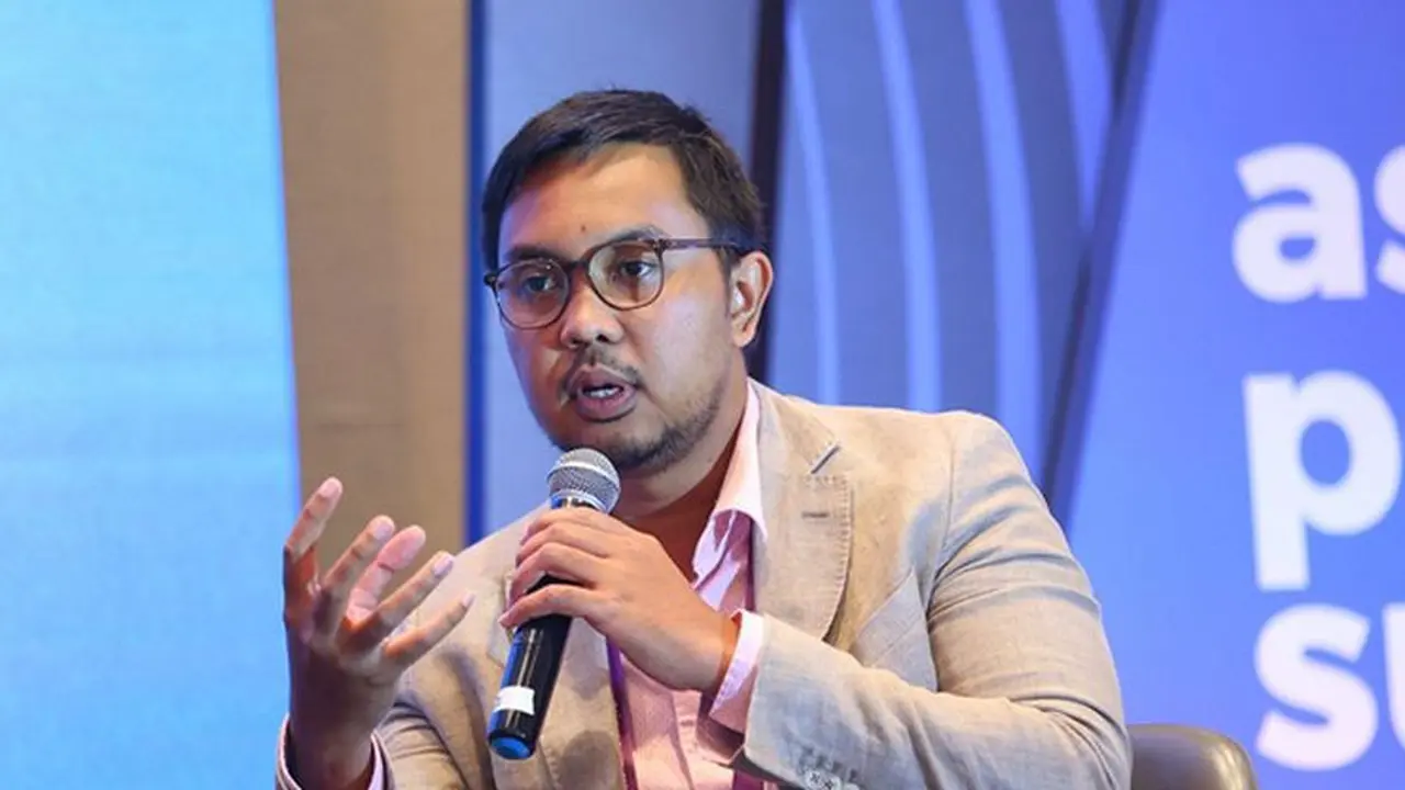 Founder & CEO Amartha, Andi Taufan Garuda Putra dalam Dealstreet Asia PE-VC Summit 2024 di Singapura. (Dok Amartha)