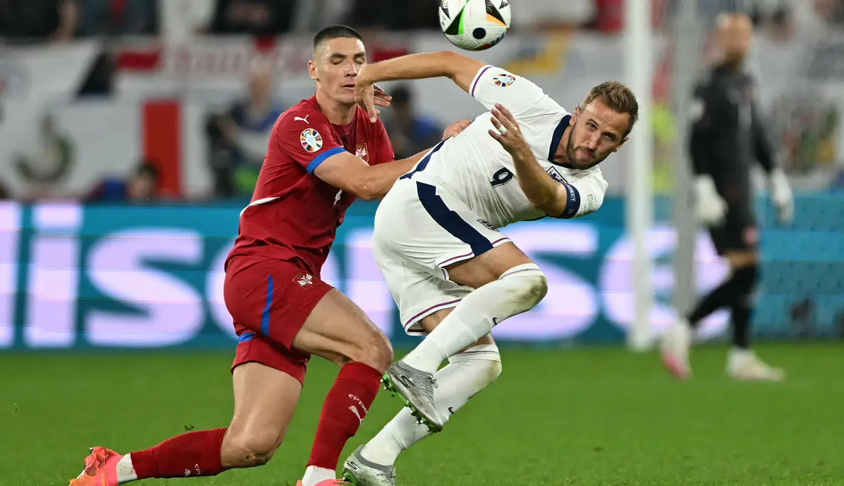 Timnas Inggris berhasil menundukkan perlawanan Serbia dengan skor 1-0. (OZAN KOSE/AFP)