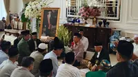 Dua mantan wakil presiden Republik Indonesia, Jusuf Kalla dan Ma'ruf Amin hadir melayat ke rumah duka Almarhum Suryadharma Ali (Liputan6.com/Muhammad Radityo Priyasmoro)