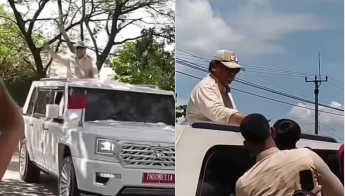 Bocah Teriak Minta Kaos ke Prabowo di Pinggir Jalan, Presiden Mendadak Berhenti Beri Hadiah 'Berharga'
