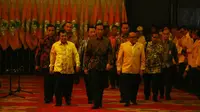 Presiden Jokowi di pembukaan Munaslub Golkar di Bali Nusa Dua Convention Center (BNDCC), Kabupaten Badung, Bali, Sabtu (14/5/2016). (Liputan6.com/Johan Tallo)