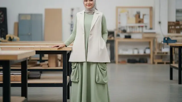 Dress Longgar Saku Jumbo + Blazer A-Line