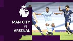 Berita motion grafis statistik Liga Inggris 2020/2021 pekan kelima, Manchester City mengalahkan Arsenal berkat Raheem Sterling, Sabtu (17/10/2020) malam hari WIB.