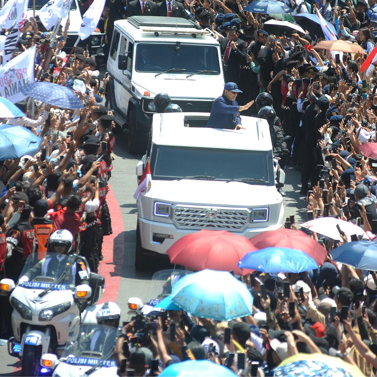 Presiden Prabowo sapa warga