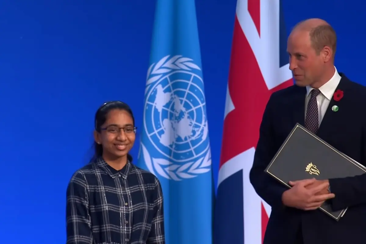 Vinisha Umashankar, finalis Earthshot Prize di COP26.