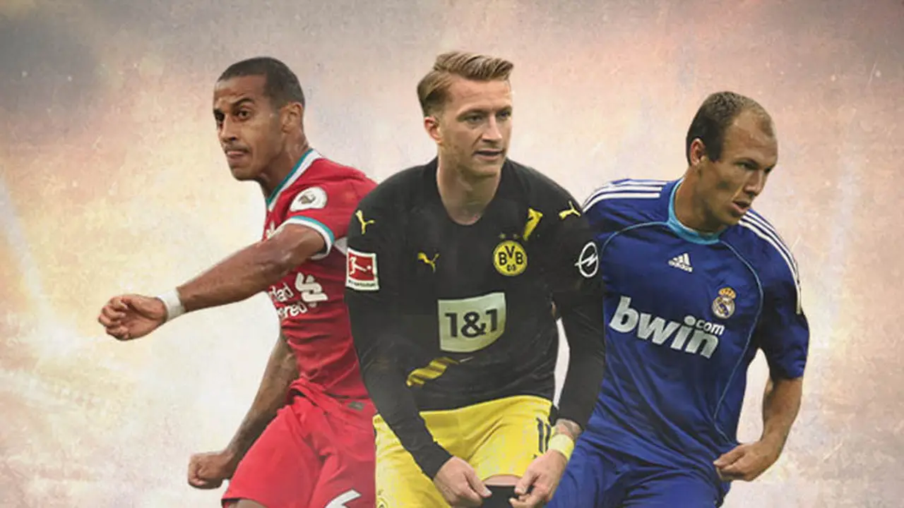 Ilustrasi - Thiago Alcantara, Marco Reus, Arjen Robben