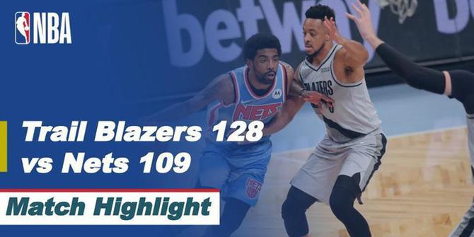 VIDEO: Highlight NBA, Portland Trail Blazers Tumbangkan Tuan Rumah Brooklyn Nets dengan Skor 128 vs 109
